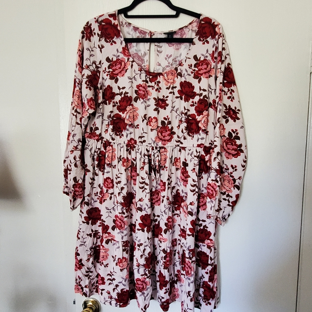 Torrid Floral Long Sleeve Dress